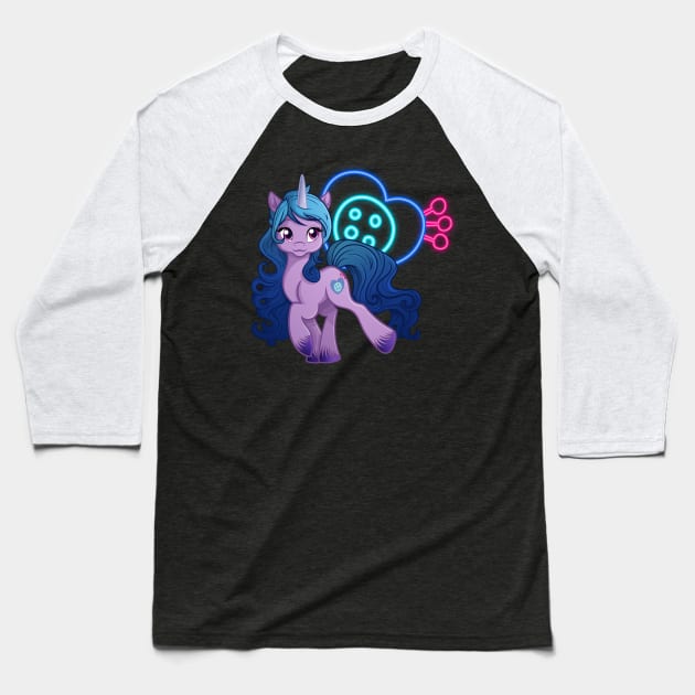 My Little Pony A New Generation Izzy Moonbow Baseball T-Shirt by SketchedCrow